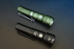 Cyansky P12R Multifunctional Rechargeable EDC Flashlight (Black & Green)