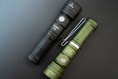 Cyansky P12R Multifunctional Rechargeable EDC Flashlight (Black & Green)