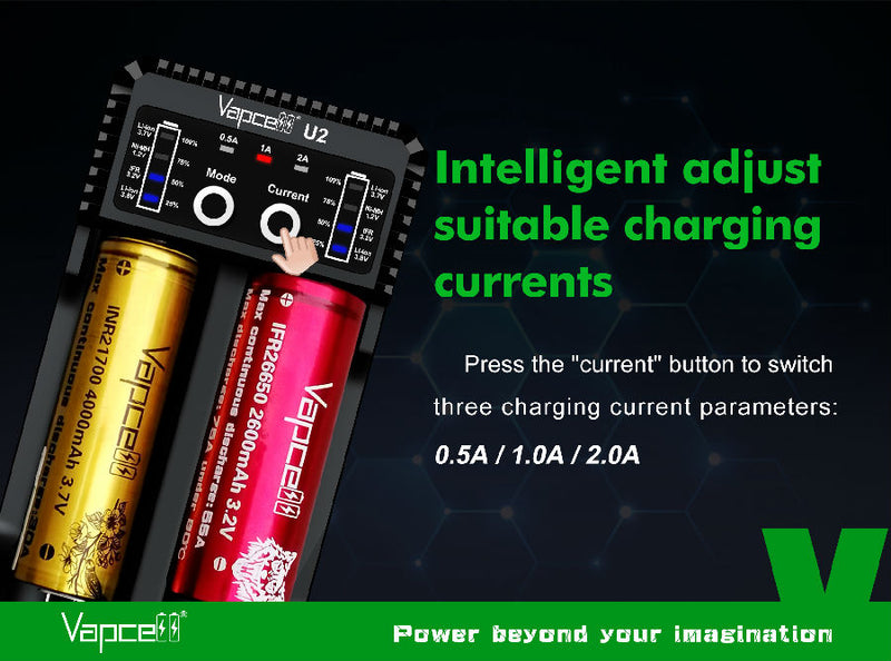 Vapcell U2 Battery Charger