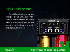 Vapcell U2 Battery Charger