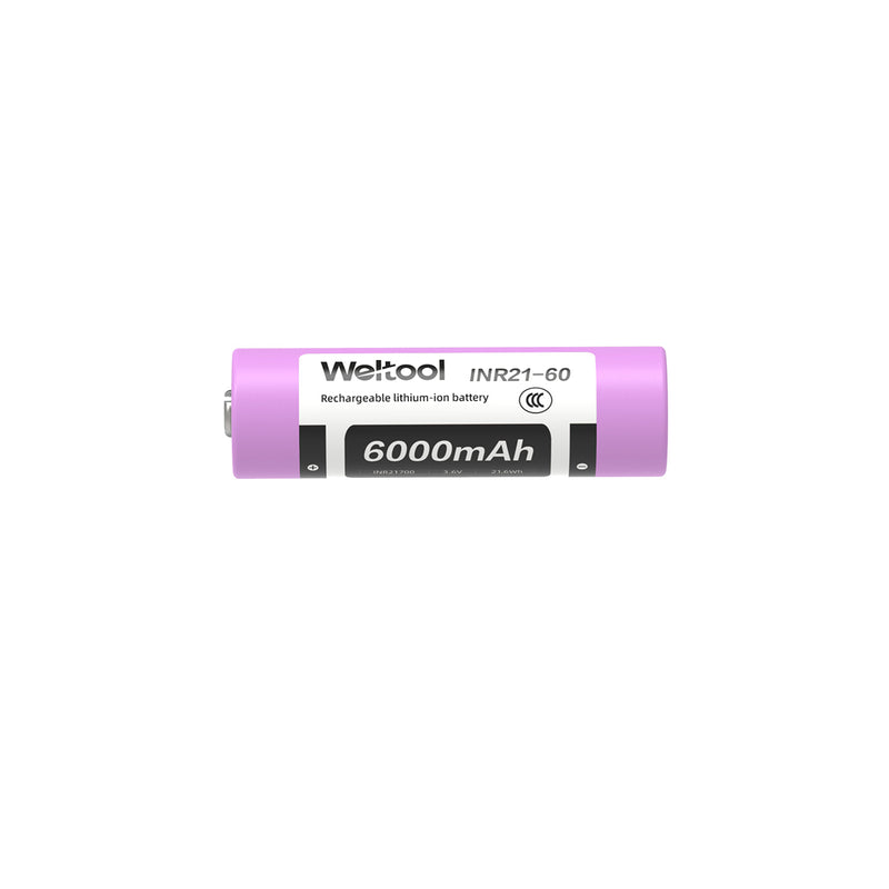 Weltool INR21-60 6000mAh (21700) Rechargeable Lithium-Ion Battery