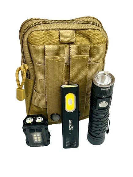 Emergency LED Flashlight Ready Go Bag for Vehicles (4pcs)