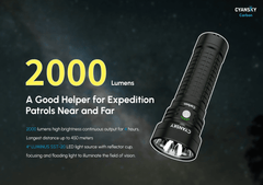 Cyansky Carbon Searchlight 2000 Lumens (Black & Green)