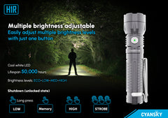 Cyansky H1R EDC Flashlight 700 Lumens (Titanium)