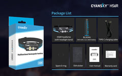 Cyansky HS6R Triple Output Rechargeable Headlamp 1400 Lumens