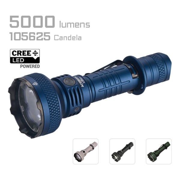 Acebeam L35 2.0 Tactical Flashlight CREE XHP70.3 HI 5000 Lumens (Blue)