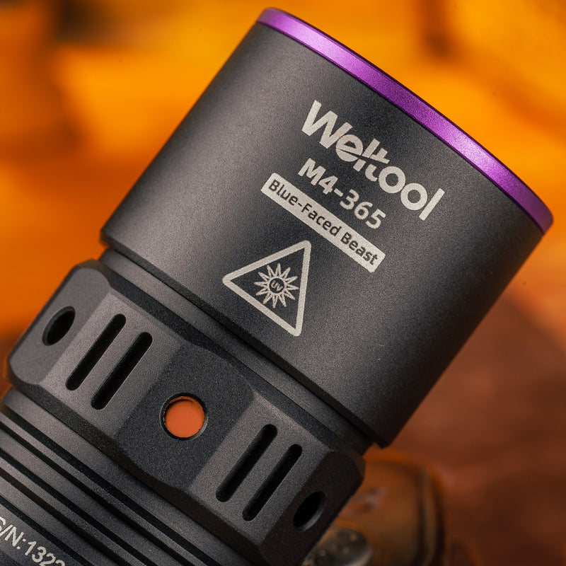 Weltool M4-365 "Blue-faced Beast" UV Flashlight