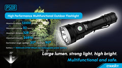 Cyansky P50R Flashlight 12000 Lumens