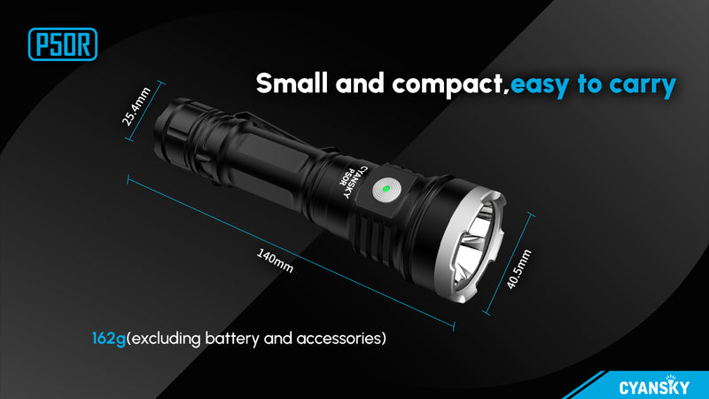 Cyansky P50R Flashlight 12000 Lumens