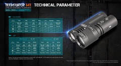 Acebeam Terminator M1 Dual Head LEP/LED Flashlight (Limited Edition) MAO