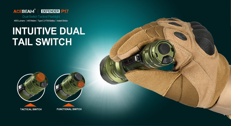 Acebeam Defender P17 Dark Green 4900 Lumens