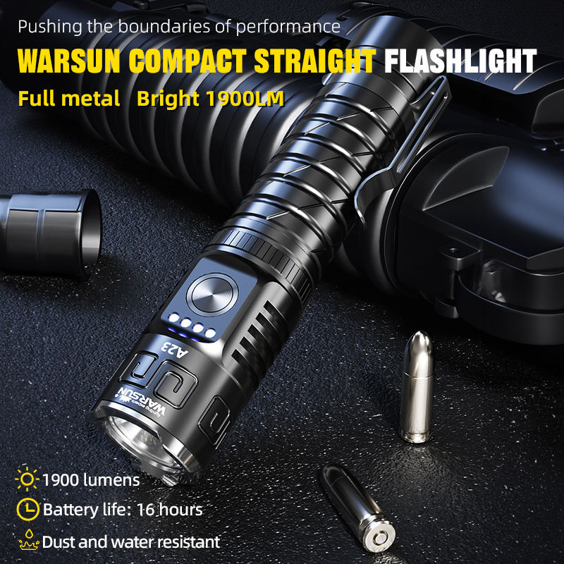 Warsun A23 Multifunctional Flashlight 1000+ Lumens