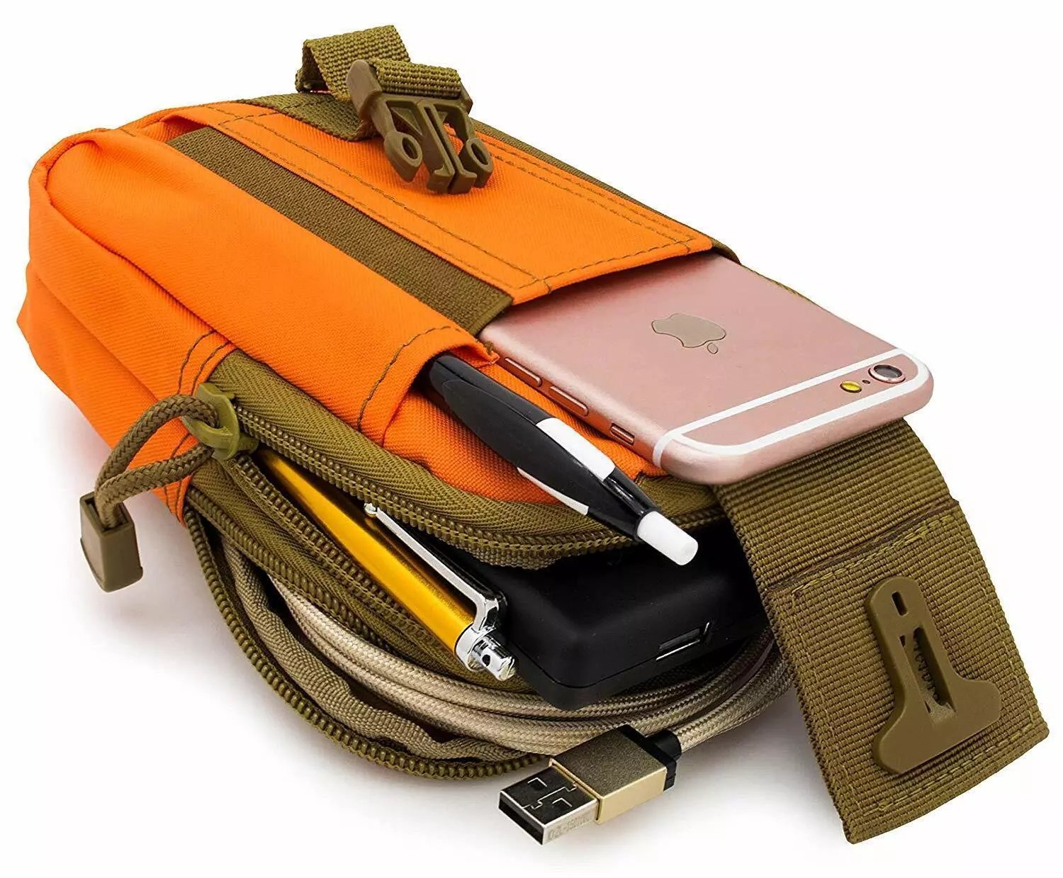 Molle EDC Pouch (Orange) | BrightLumenshop.com